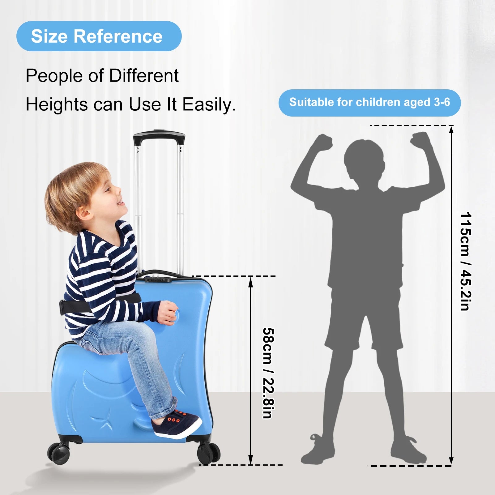 Kids Ride on Luggage