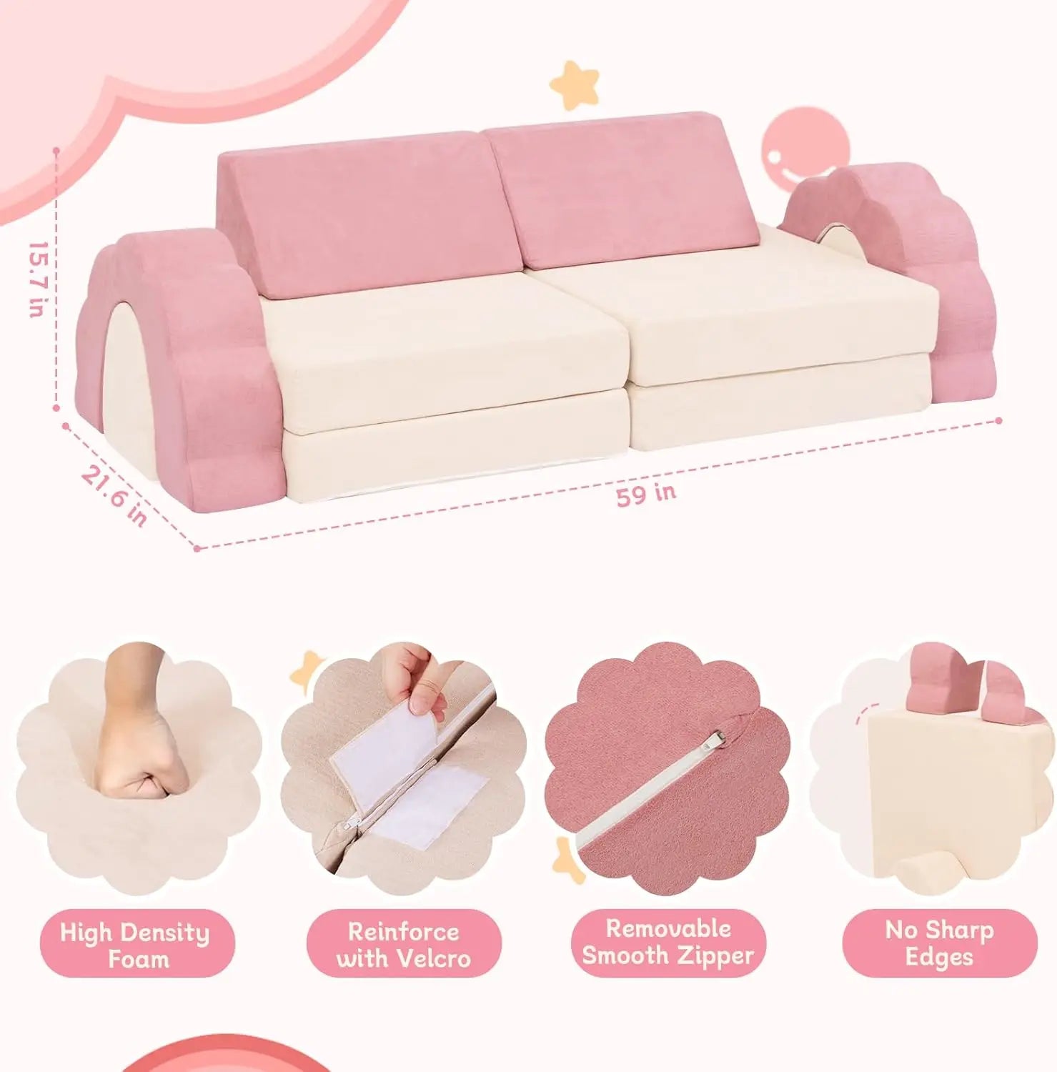 Modular Kids Play Couch