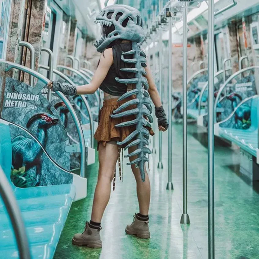 3D Dinosaur Skeleton Costume Set for Children