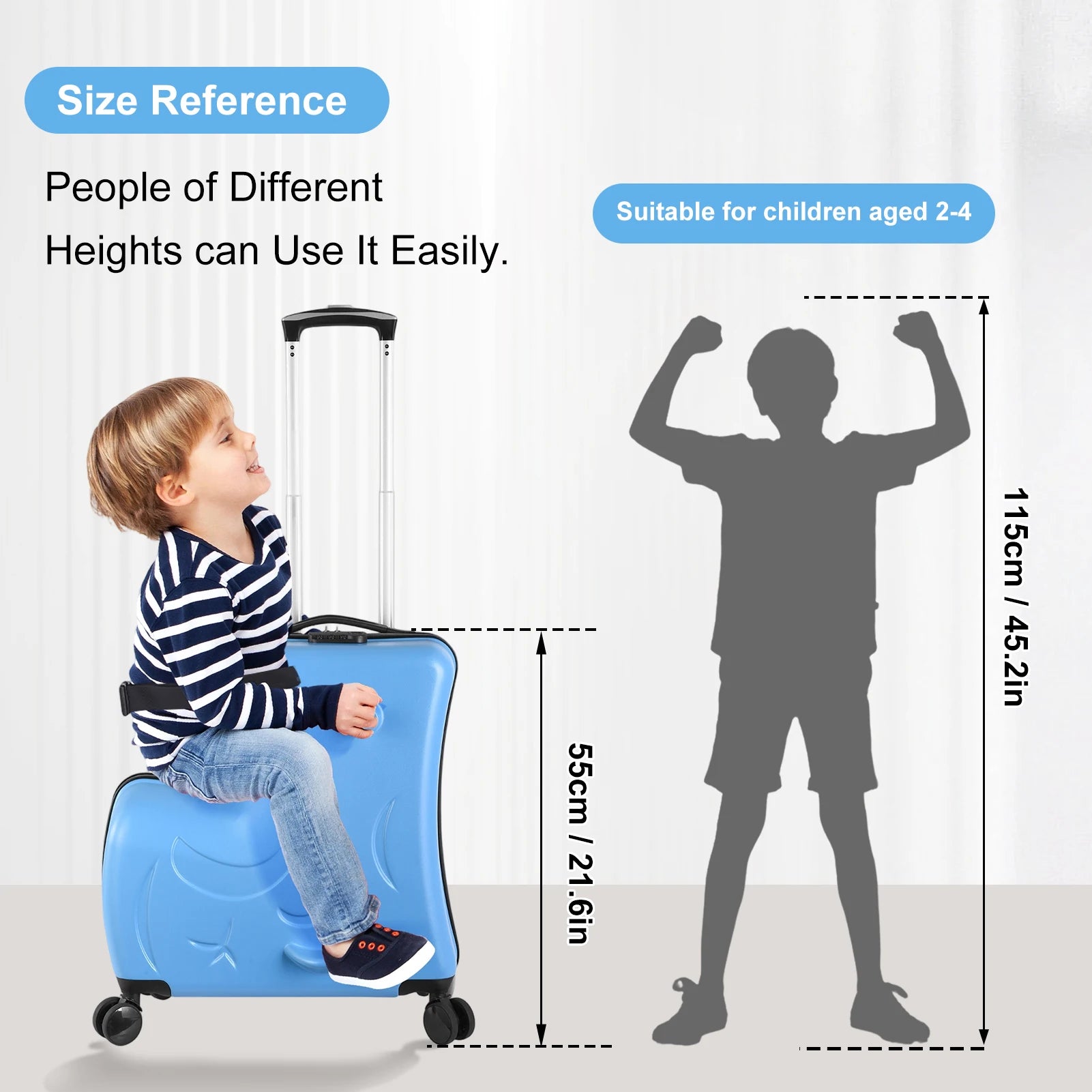 Kids Ride on Luggage