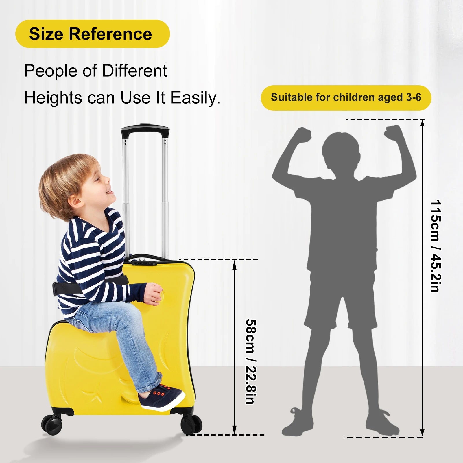 Kids Ride on Luggage